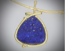 18K Lapis Lazuli Pendant