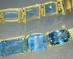 Cordwood Link Aquamarine Bracet