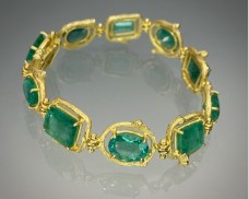 Medium-Link Emerald Bracelet 