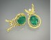 Emerald Twig Earrings