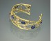 Mixed Color Sapphire & Diamond Twig Cuff