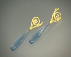 Aquamarine Teardrop Earrings 